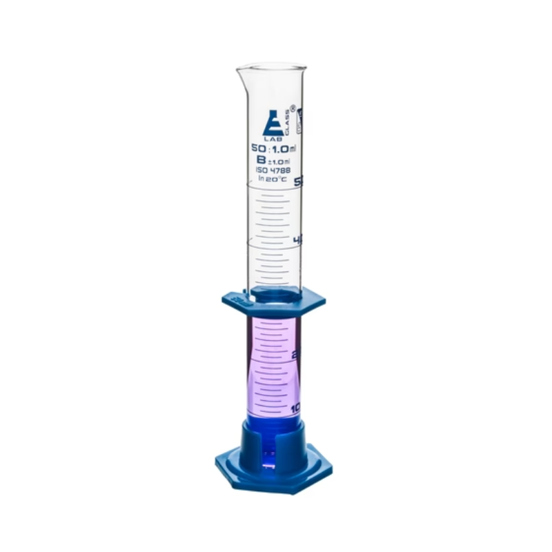 Probeta Graduada Vidrio Base Plástico 50ml Eisco – HULK SCIENTIFIC