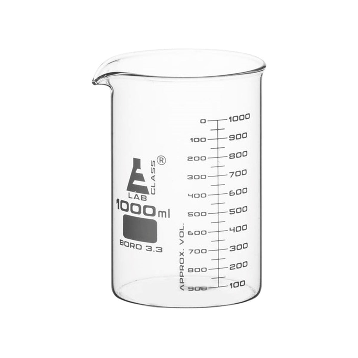 VASO PRECIPITADO DE VIDRIO ASTM (1ML)  (EISCO)