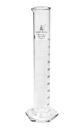 PROBETA GRADUADA VIDRIO 500ML CLASE "A" BLANCA (EISCO)