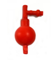 SUCCIONADOR DE PIPETA 3 VIAS ROJO SILICON (EISCO)