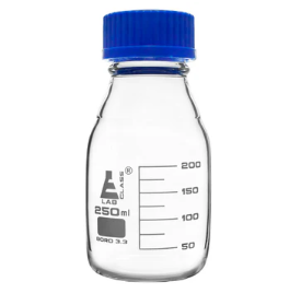 BOTELLA GRADUADA PARA MEDIOS GL45 250ML (EISCO)