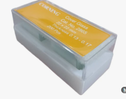 CUBREOBJETOS 22X22MM DE VIDRIO CUADRADOS (CJ/200) (PYREX)