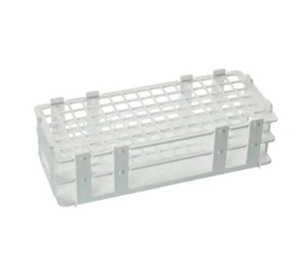 GRADILLA POLIPROPILENO BLANCA P/90 TUBOS 13MM (EISCO)