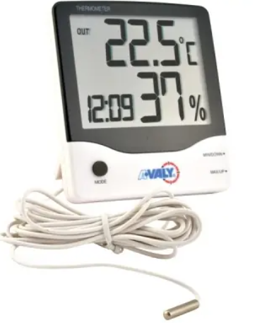 TERMOHIGROMETRO DIGITAL -5 A 50°C 20-90% AVALY (NACIONAL)