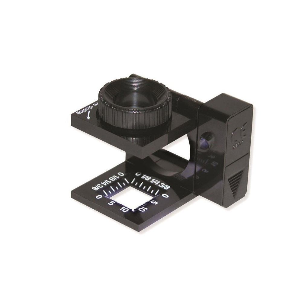 Lupa Cuentahilos 11.5X De 15mm Con Luz Carson