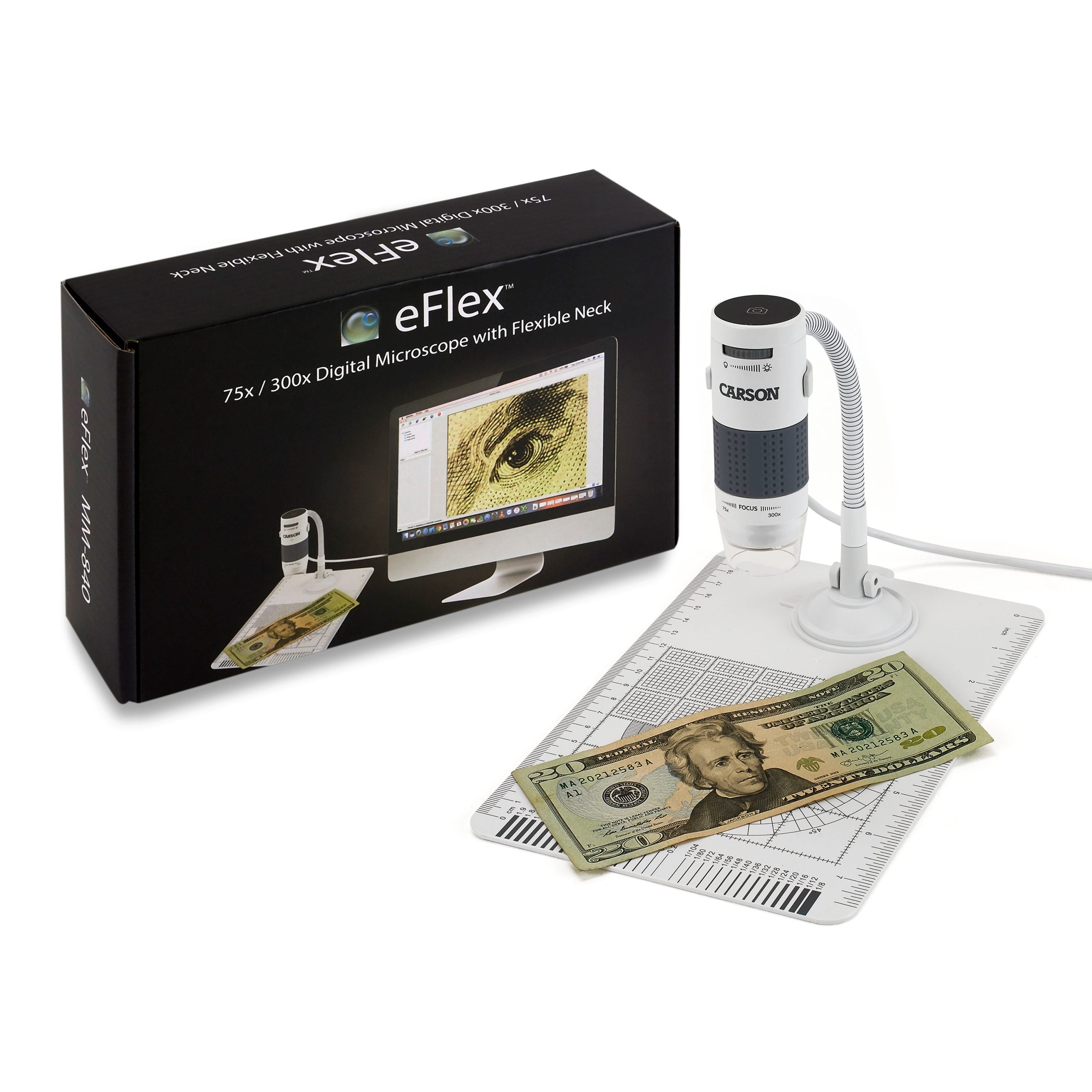 Microscopio Digital Portatil 75-300X USB Carson