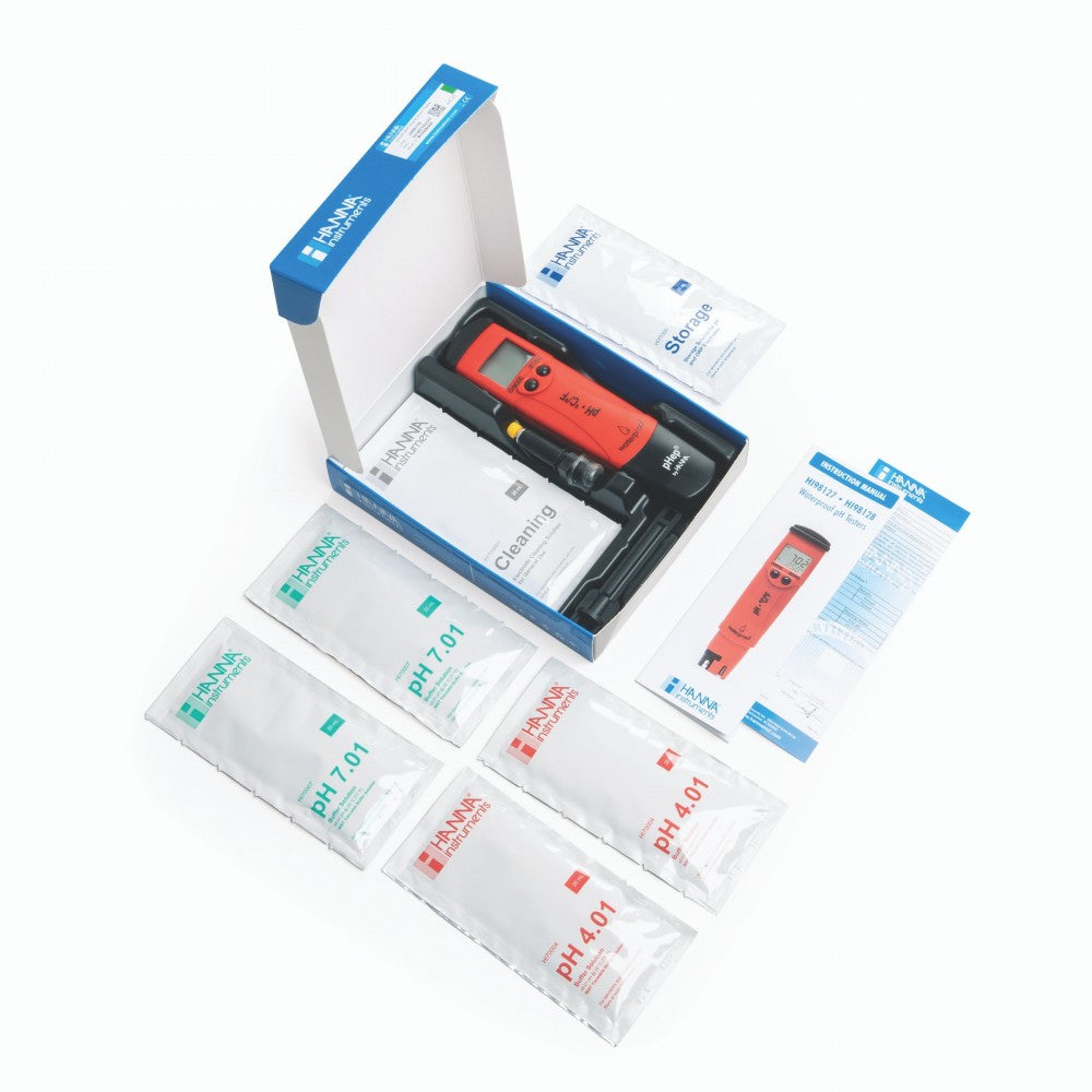 MEDIDOR DE PH/°C IMPERMEABLE FLOTANTE ATC CAL AUT HANNA