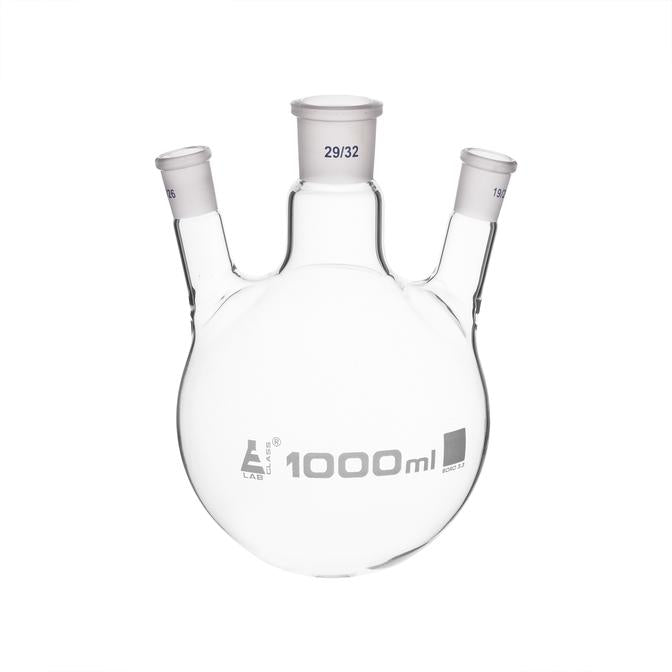 Matraz Bola Fondo Redondo 3 Bocas 24/40 1000ml Eisco